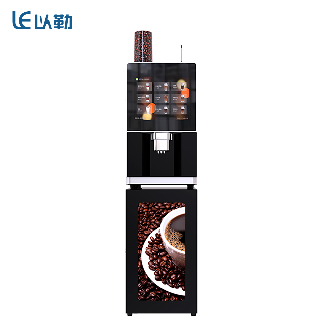 Commercial Type Table Top Automatic Bean To Cup Coffee Vending Machine 