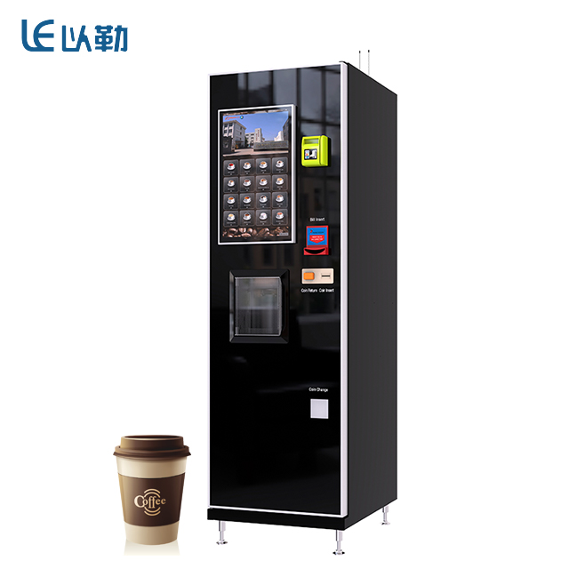 High Quality Fresh Ground Coffee Vending Machine For 16 Flavors Coffee LE308B